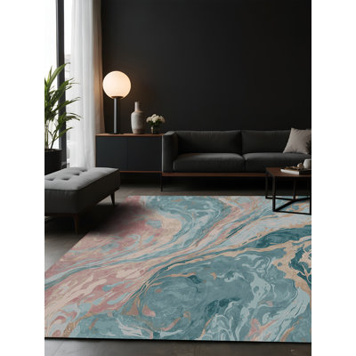 Tapis gris soyeux et moelleux