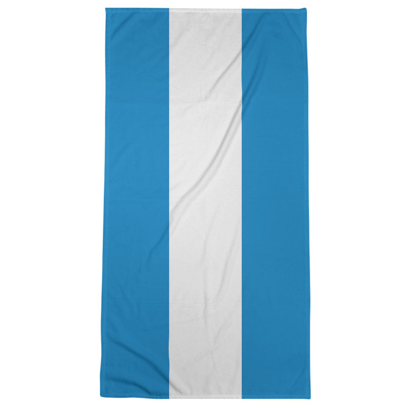 Microfiber Bath Towel, Tennessee Red Football Blue/White/Blue