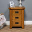 Coalton 47cm W Solid Wood Bedside Table