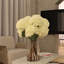 White Hydrangeas In Clear Glass Cylinder Vase-875334990-875334977