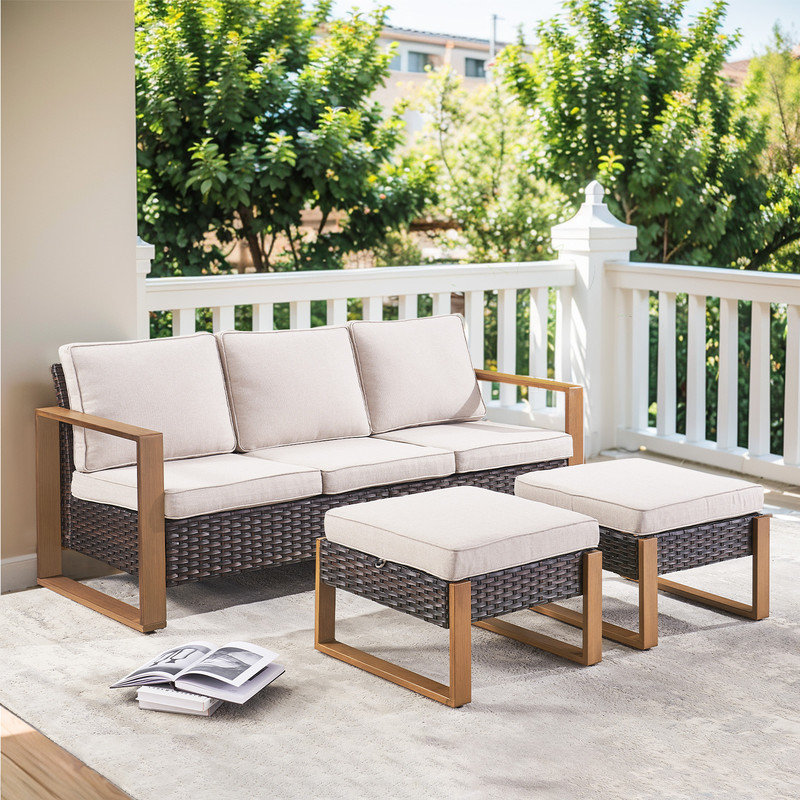 Largeur de 75 po Allcot, Beige, Brun
