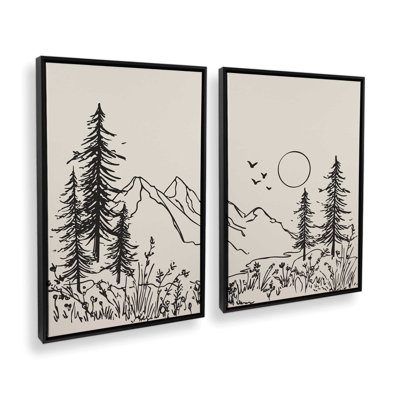 Whispering Peaks v2 Set of 2 Prints