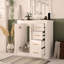 Ensemble de meuble-lavabo 30 po avec lavabo en résine, ensemble de meuble-lavabo autoportant avec 3 tiroirs et portes à fermeture douce-111123702