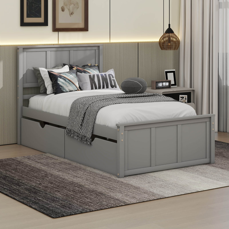 Arnolfo Storage Bed, Gray