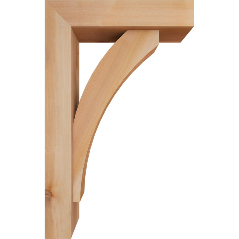 Support de bloc Thorton avec entretoise décalée, 32 x 20, Cèdre rouge occidental de l 5 1/2 po (lisse)
