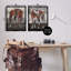 «Abstract Patchwork Horses», ensemble de 2 toiles flottantes encadrées par Coco Good-809439387-809439386