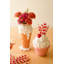 Vase en céramique crème glacée multicolore H 8,5 po Kalalou