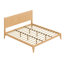 Lit plateforme en bois de bambou-410088882