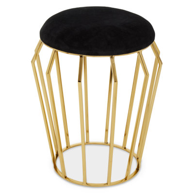 Monastiri Stainless Steel Accent Stool