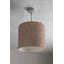 25cm H Canvas Drum Lamp Shade ( Clip On )