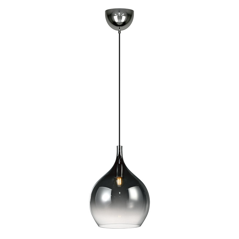 Michille 1 - Light Black Teardrop Pendant