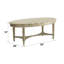 Table basse française - Fonction gracieuse et fonction de rangement ovale avec espace de charme