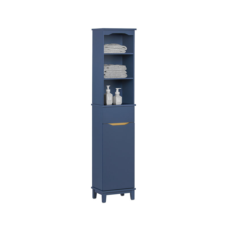 Abdirahmaan Wall Mounted Required Bathroom Cabinet, Blue
