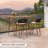 Robinann Rectangular Outdoor Bar Table , 59 " W 25 " D