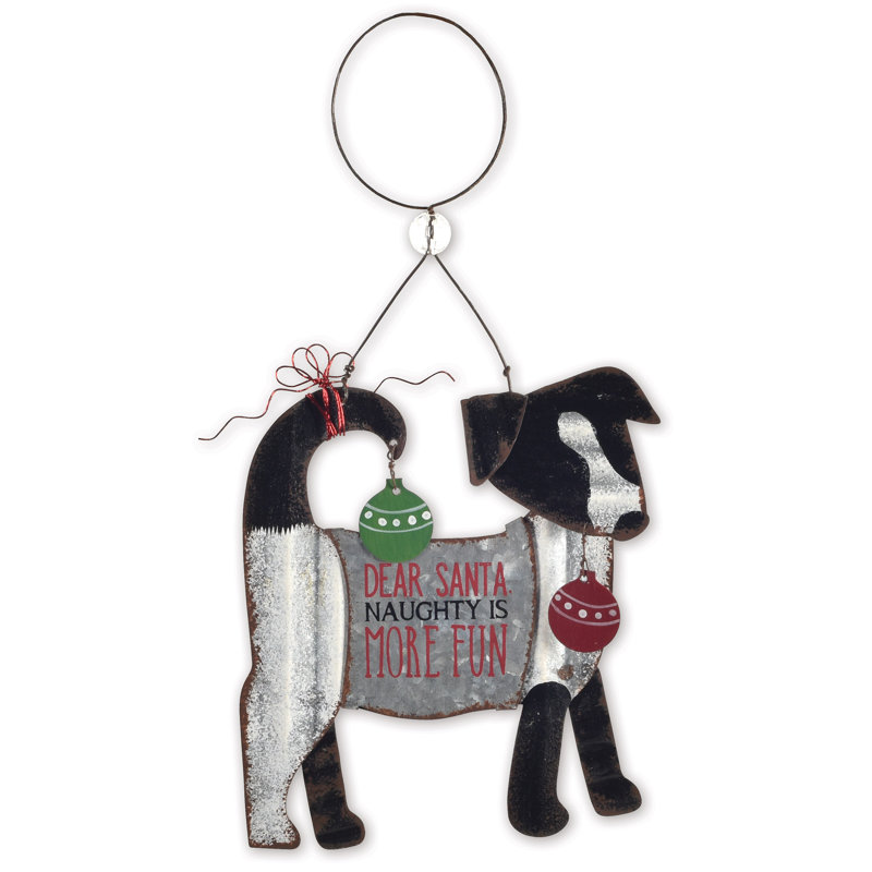 Ensemble de 2 figurines de chien à pendre