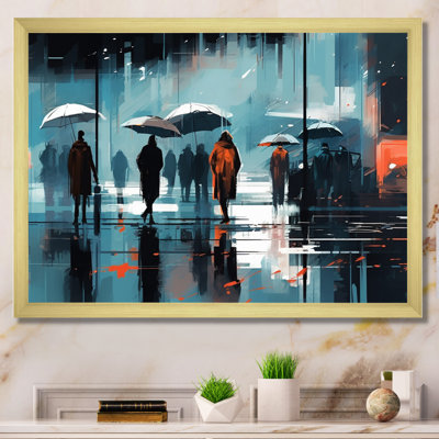 Blue And Orange Reflections Of A Rainy Day " Blue And Orange Reflections Of A Rainy Day "