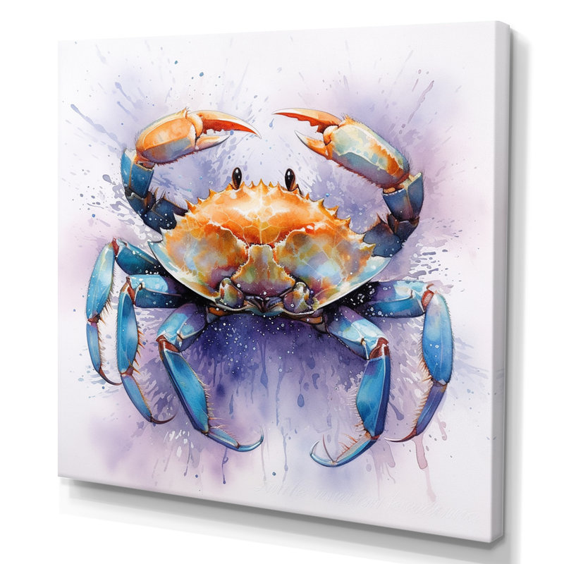 Crab Beachcombers VI sur impression sur toile, H 30 po x l 30 po, Toile tendue