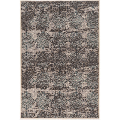 Tapis oriental beige et gris Coffman