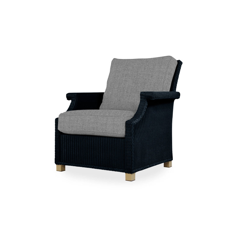 Hamptons Outdoor Lounge Chair, Cottage Pepper, Ebony