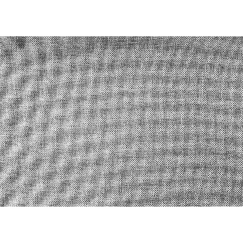 Lit double avec tête de lit tapissier gris et structure stable pour un coin de chambre à coucher confortable