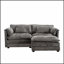 Luxueux canapé double surdimensionné avec tissu chenille et accoudoirs amovibles pour un confort et un style ultimes-1577695007