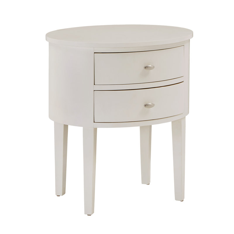 Zaheed 2 - Drawer End Table, White