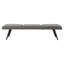 Banc en tissu gris anthracite Preslee