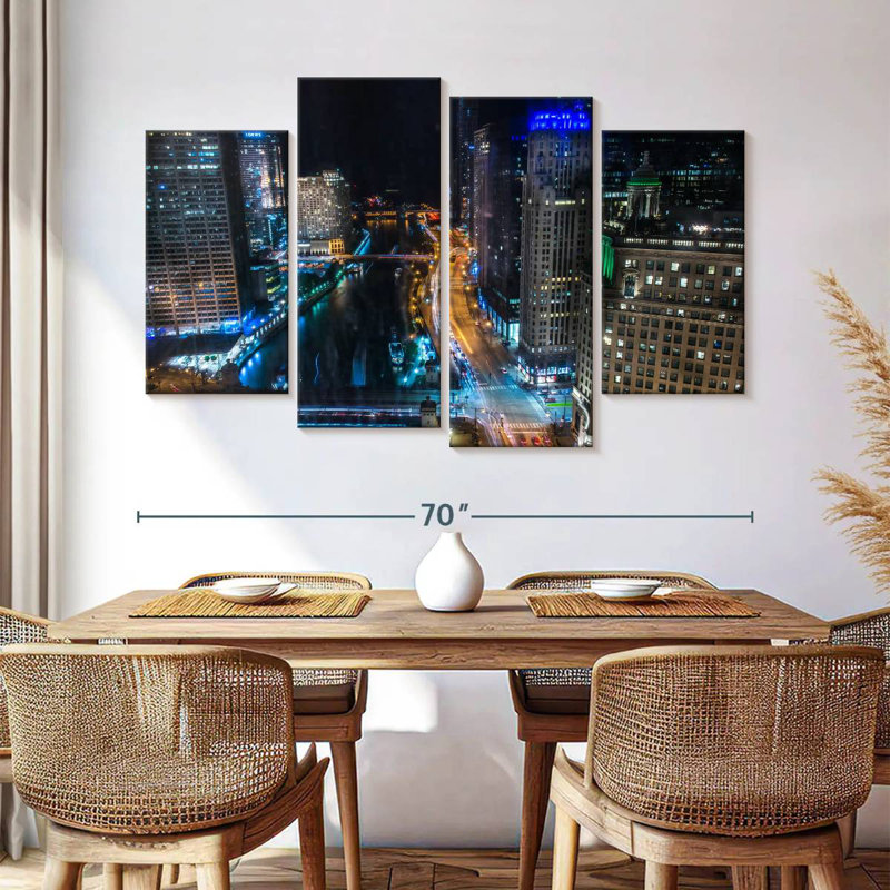 Sireci Chicago Nights, 42" H x 68" W