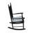 Black Wooden Porch Rocker Chair - Without Mat-152138859