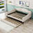 Full Upholstered Daybed with Twin Size Trundle