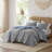 Boho Floral Bedding Sets, Polyester, Reversible Quilt, All-season Comfort