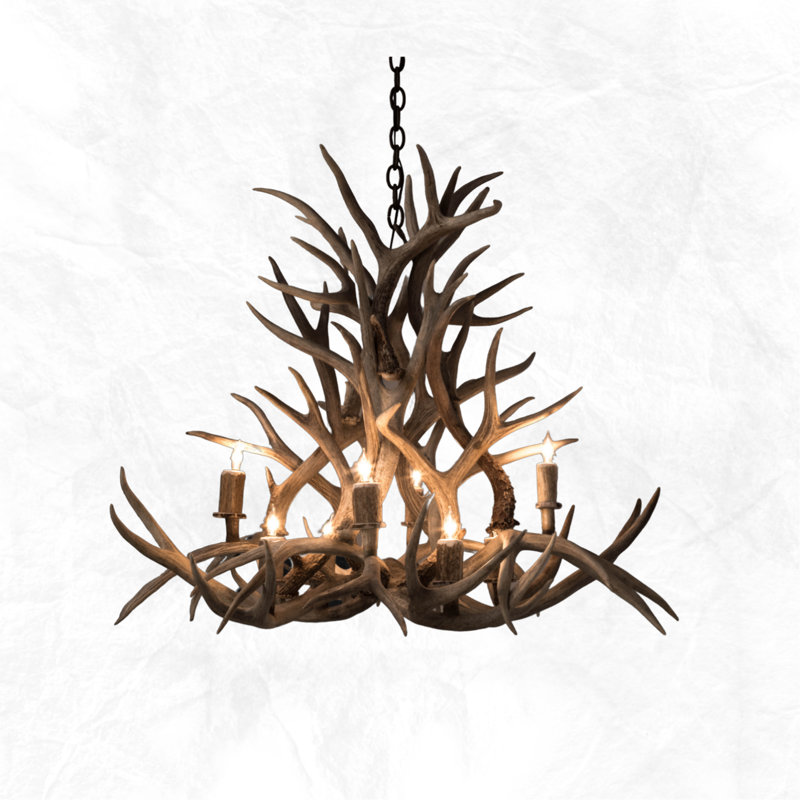 8 - Light Chandelier, Natural