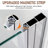 FPivot 32 in. W  x  72 in. H  Pivot Frameless Glass Shower Door 6mm Clear Tempered Glass for Bathroom-106891496