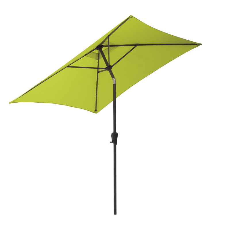 Parasol de marché carré Fidel, Vert lime