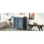 Meuble-lavabo bleu 30 po, conception rétro, structure en bois massif, lavabo en céramique brillante, portes à fermeture douce, rangement généreux, quincaillerie exquise, meuble-lavabo à motif unique avec lavabo, planches, mécanisme, lisse-351822202