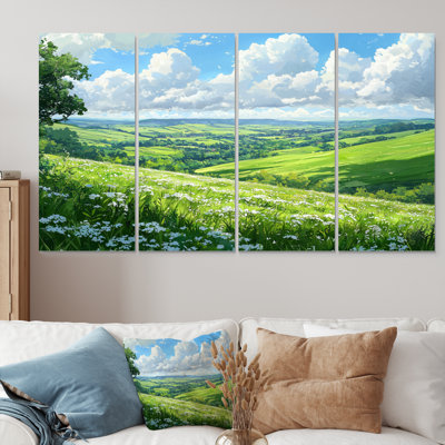 «Countryside At High Noon II», art mural campagne - ensemble d'art mural campagne