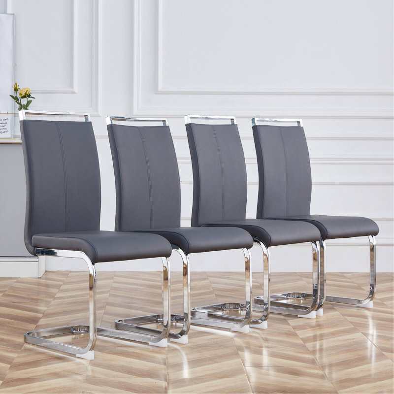 Chaise Maydell, Argent argent, 2, Gris foncé