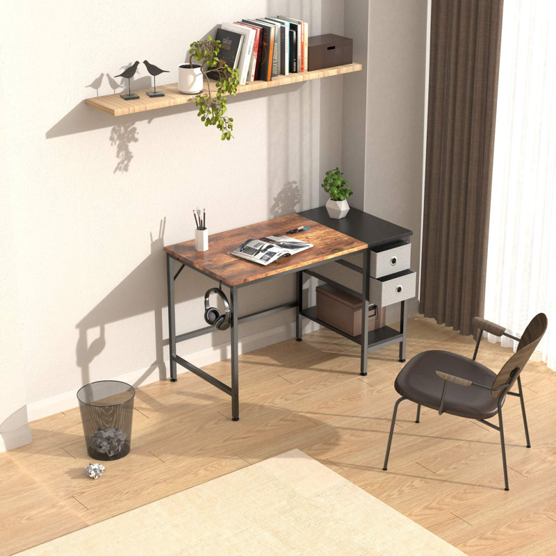 Drumraw Metal Base Writing Desk