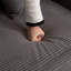 Canapé modulaire en velours côtelé en U avec repose-pieds et coussins Masayushi-111655558