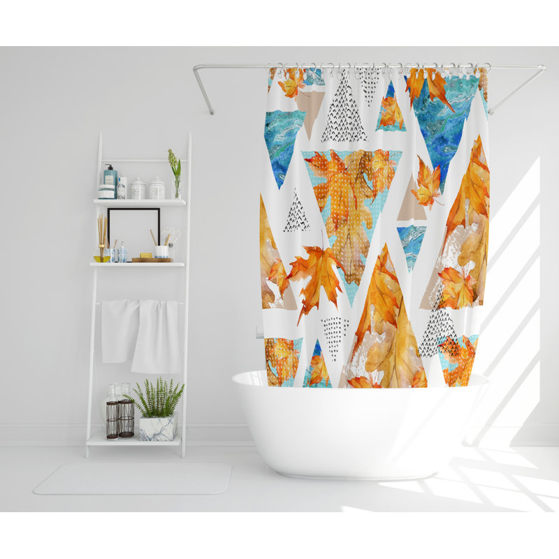 Nolan Polyester Shower Curtain, 168cm H x 168cm W