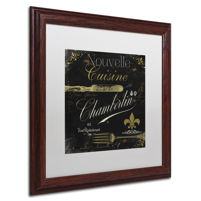 Jadaya «La Cuisine IV», affiche vintage encadrée, H 16 po x l 16 po x P 0,5 po, Blanc