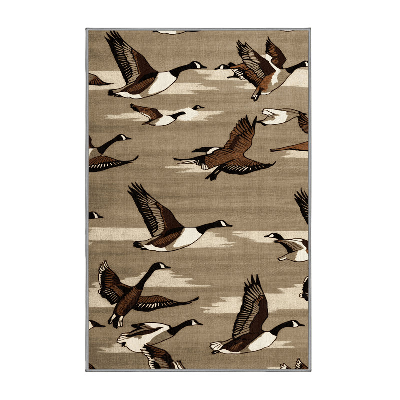  Tapis lavable Canada Goose Birds, Rectangulaire 8 pi x 10 pi