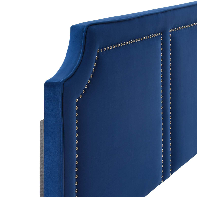 Modway Cynthia Performance Velvet Headboard, Navy, King