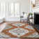 Premium Machine Washable Andreau AMF91 Clay Rug