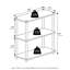 Nydirah 39.37cm W Plastic Shelving Unit