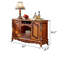 Armoire de rangement européenne en bois massif
