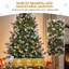 Arbre de Noël artificiel enneigé 6 pi avec pommes de pin et baies-1386958994