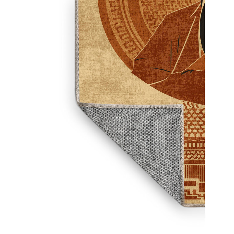 Tapis lavable à la machine Percilla Confucius, 8 x 10