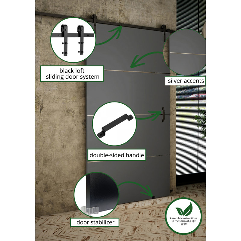 Door, 86cm x 205cm, Grey