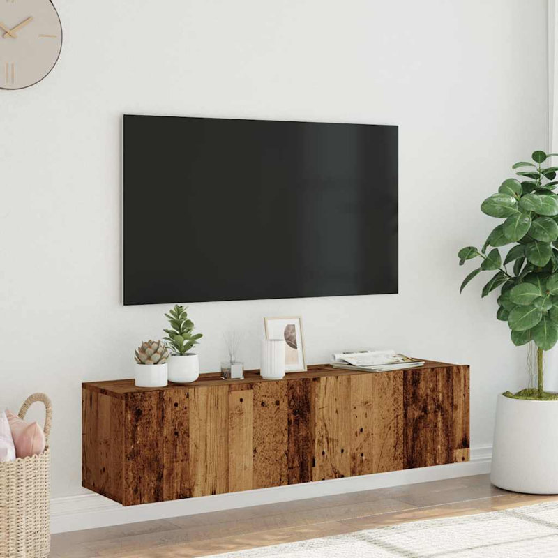Angeleen TV Stand, Old Wood, 120cm